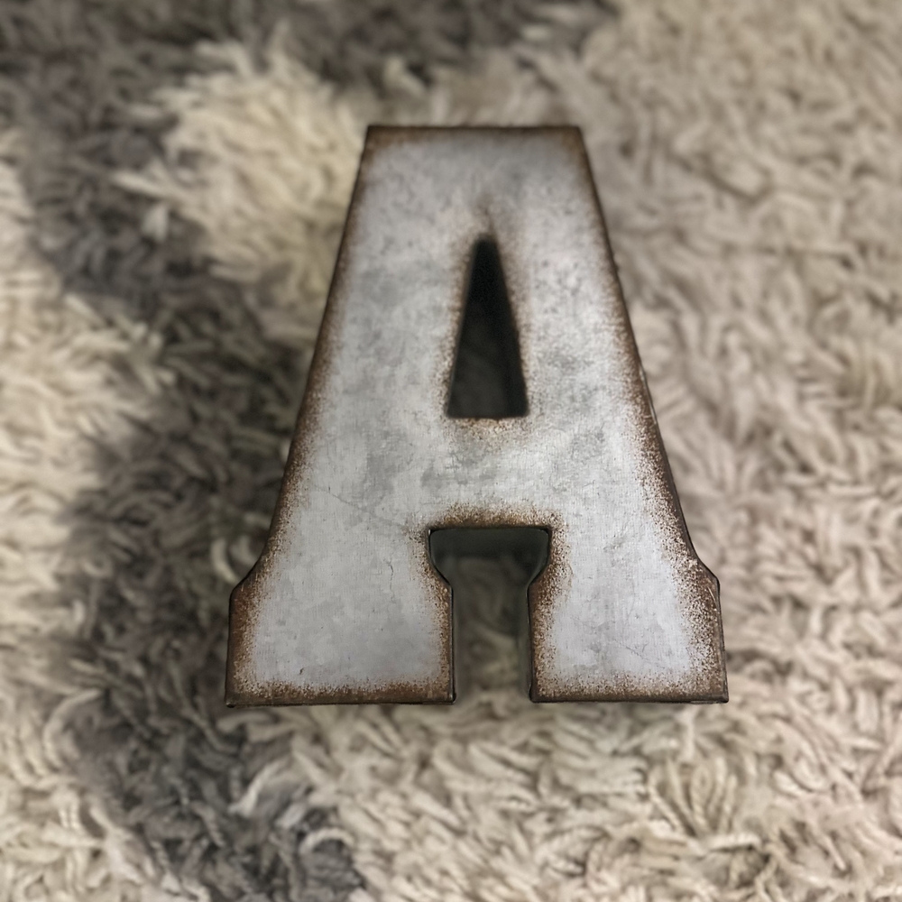 Metallic Letters Decor